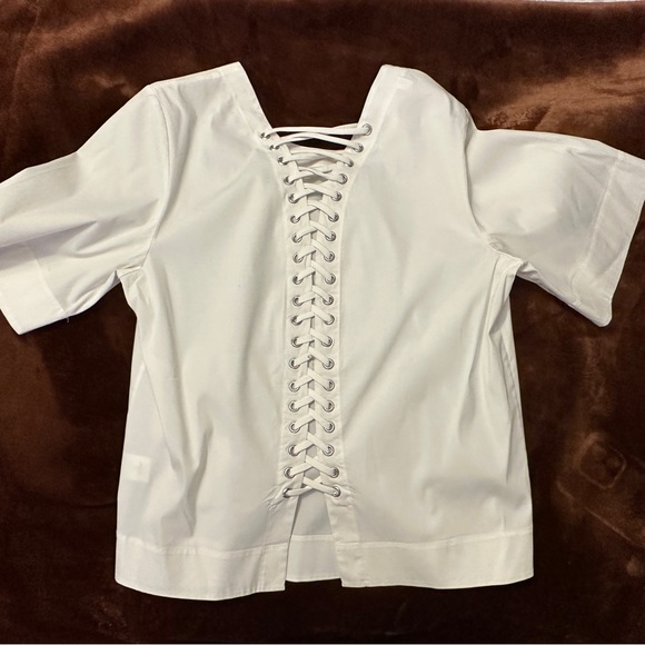 A.L.C. white Blouse Size 6 - Picture 2 of 4